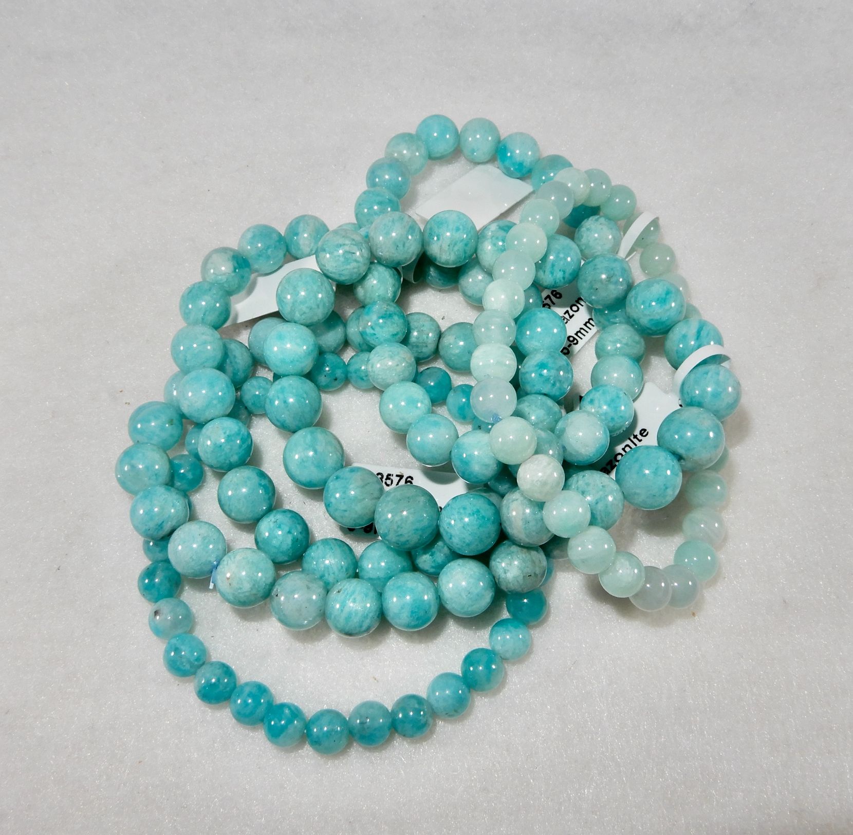 Amazonite Bracelet Stone of Harmony + Relieves Stress + Soothing