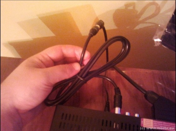 Cablul RF pus la Decodor SD Rcs Rds