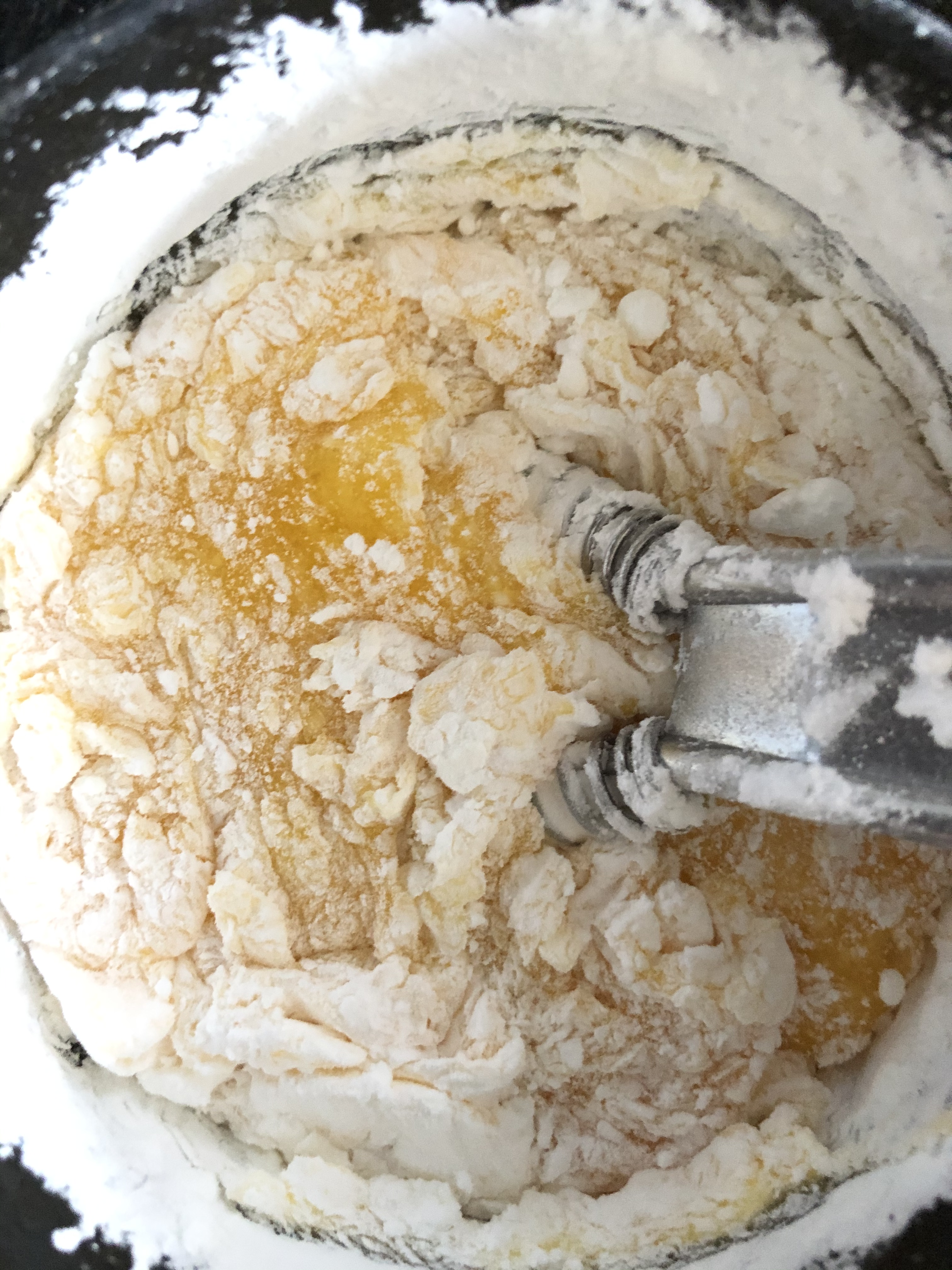 making the custard