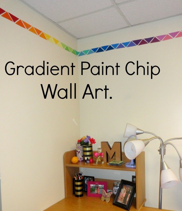 You could borrow or buy a set of paint chips (left) from your local paint store, . Diy Paint Chip Wall Art Mostly Morgan