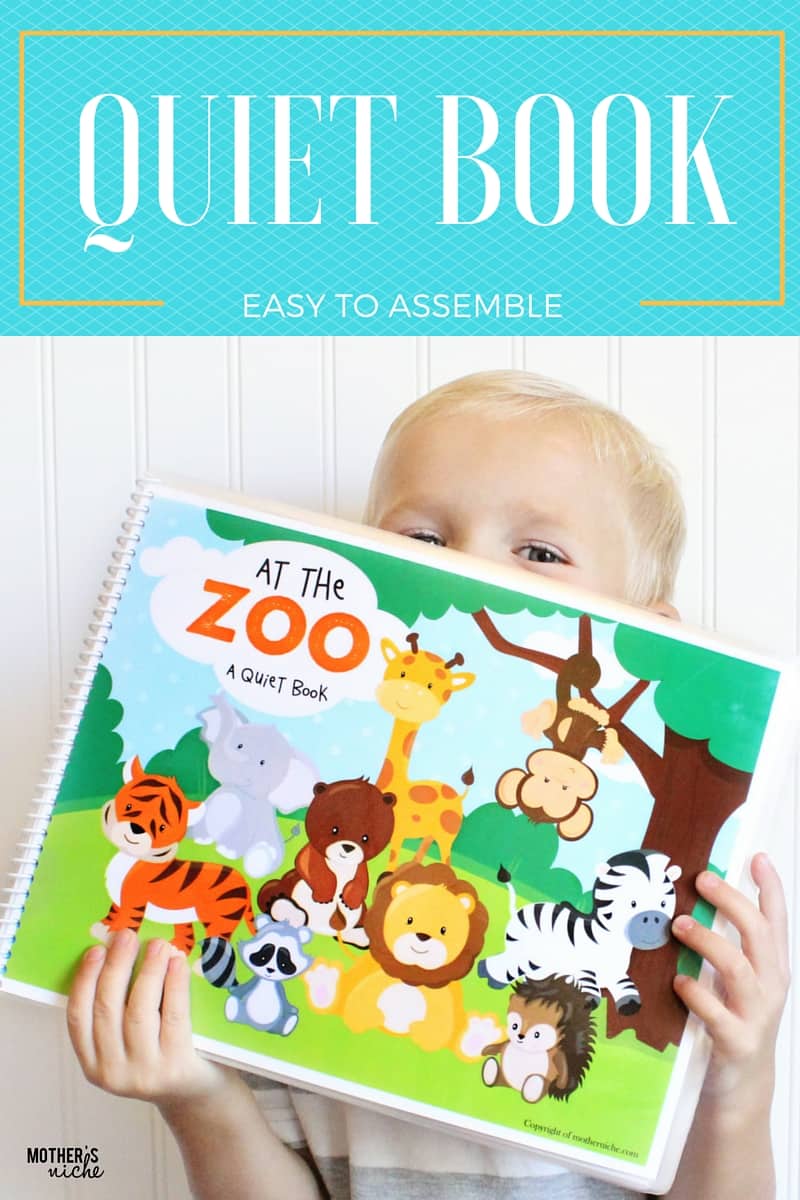 AT THE ZOO An adorable, EASY to make quiet book!