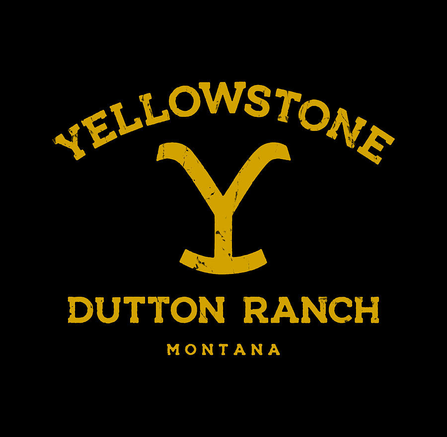 The branding logo of the Yellowstone Dutton Ranch in paradise Valley of Boseman, Montana from the Paramount Network original series Yellowstone on Paramount Network, created and written by Taylor Sheridan. Photo Cr: Paramount Network © 2022 ViacomCBS. All Rights Reserved.