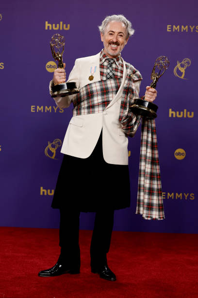Alan Cumming, winner of the Outstanding Reality Competition Program for “The Traitors”, poses in the press room during the 76th Primetime Emmy Awards at Peacock Theater on September 15, 2024 in Los Angeles, California. Photo by Frazer Harrison/Getty Images