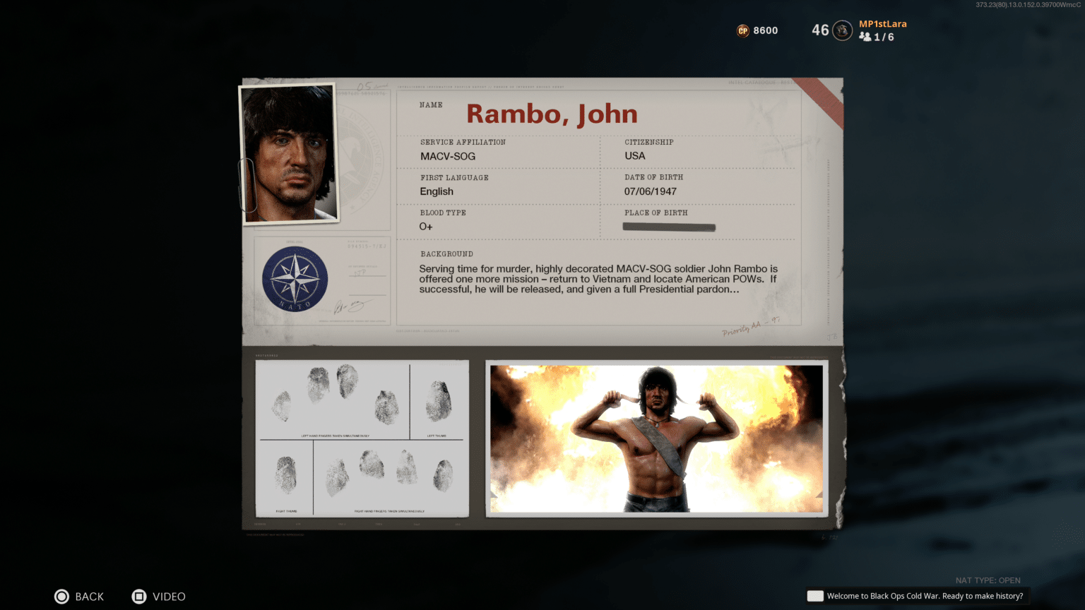 After activision formalized the arrival of rambo, the famous character of sylvester stallone, for may 20th, activision announces that . First In-Game Look at Call of Duty Rambo and John Mclane Operators - MP1st