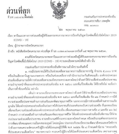 อปท : à¸ à¸¡ à¸­à¸à¸²à¸£à¸à¸ à¸ à¸ à¸à¸²à¸à¸à¸²à¸£à¸à¸£à¸§à¸à¸ªà¸­à¸à¸à¸²à¸£à¸à¸¥ à¸ à¸à¸²à¸£à¹à¸ à¸ à¸à¸²à¸£à¸ à¸à¸ à¹à¸¥à¸°à¸à¸²à¸£à¸ à¸ªà¸ à¸­à¸à¸ à¹à¸ à¸­à¸à¸ª à¸à¸«à¸²à¸à¸¡ 2562 à¸ à¸­à¸à¸à¸«à¸¡à¸²à¸¢ à¸£à¸°à¹à¸ à¸¢à¸ à¸«à¸ à¸à¸ª à¸­à¸ª à¸à¸à¸²à¸£ à¸ à¸­à¸à¸ à¸à¹à¸à¸¢ / ข้อมูล ณ วันที่ ๙ กันยายน ๒๕๖๓.