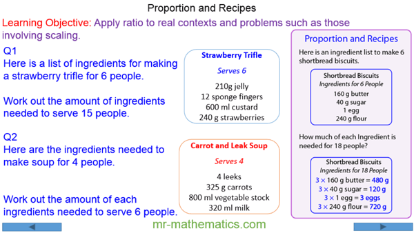 Print median worksheet 1 with answers in pdf format. Proportion And Recipes Mr Mathematics Com