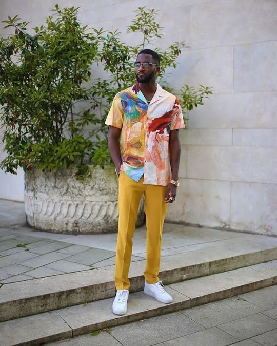 Cuban collar shirt outfit Clearance