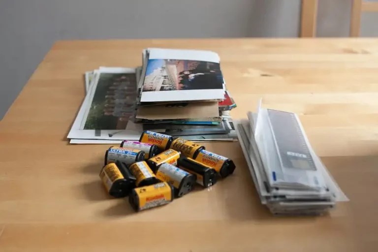 APS films negatives and photos ready to be scanned to digital by Mr Scan