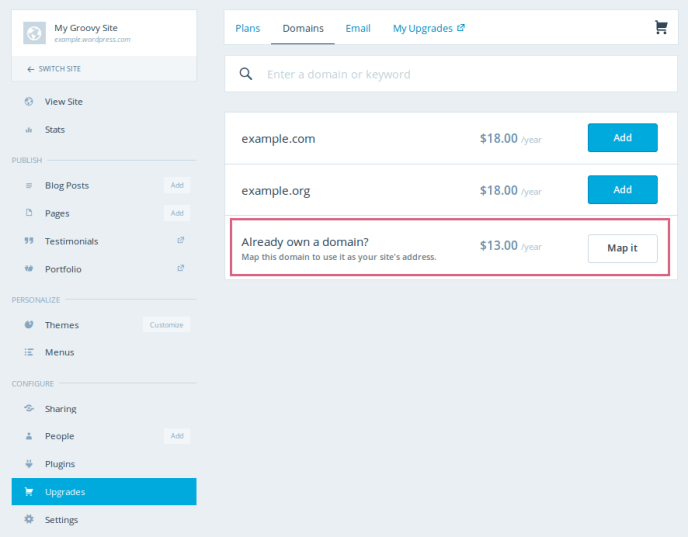 Masuk ke menu dasbor dari blog yang anda ingin ubah domainnya. Cara Mengubah Domain Wordpress Com Dengan Domain Milik Sendiri Mudah Belajar Blog Wordpress