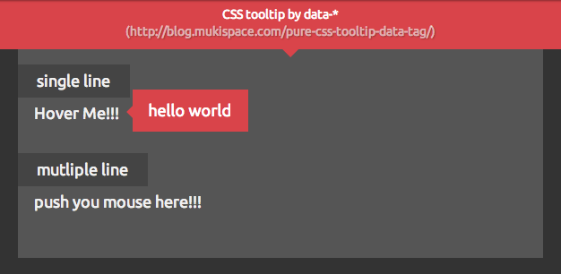 用data 屬性做出純css 的tooltip Muki Space