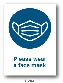 Please wear a face mask sign - Multiprint Solutions