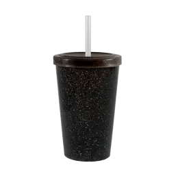 Copo Cancun Green Tampa e Canudo 320ml BB144G