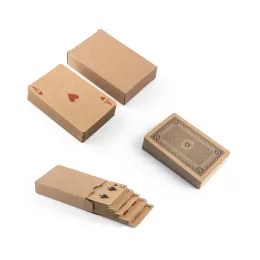 Baralho de 54 Cartas Clássicas em Papel Kraft SP98149