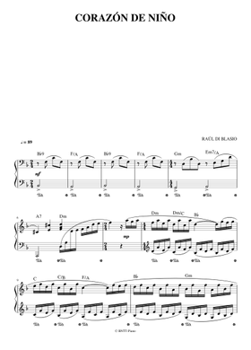 Title slide of corazón de niño de raul di blasio. Corazon De Nino By Raul Di Blasio Free Sheet Music Download Pdf Or Print On Musescore Com