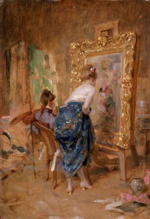 The Artist S Model Art Collections Online National Museum Wales