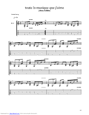 A et que j'ai mal à en cr e ever. partition la musique que j'aime