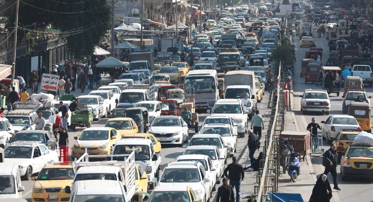 خارطة حركة المرور في بغداد: ازدحامات غير معتادة في صباح الأربعاء
