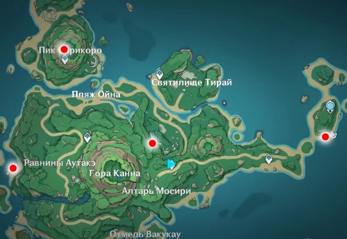 точки с призраками ситоки геншин