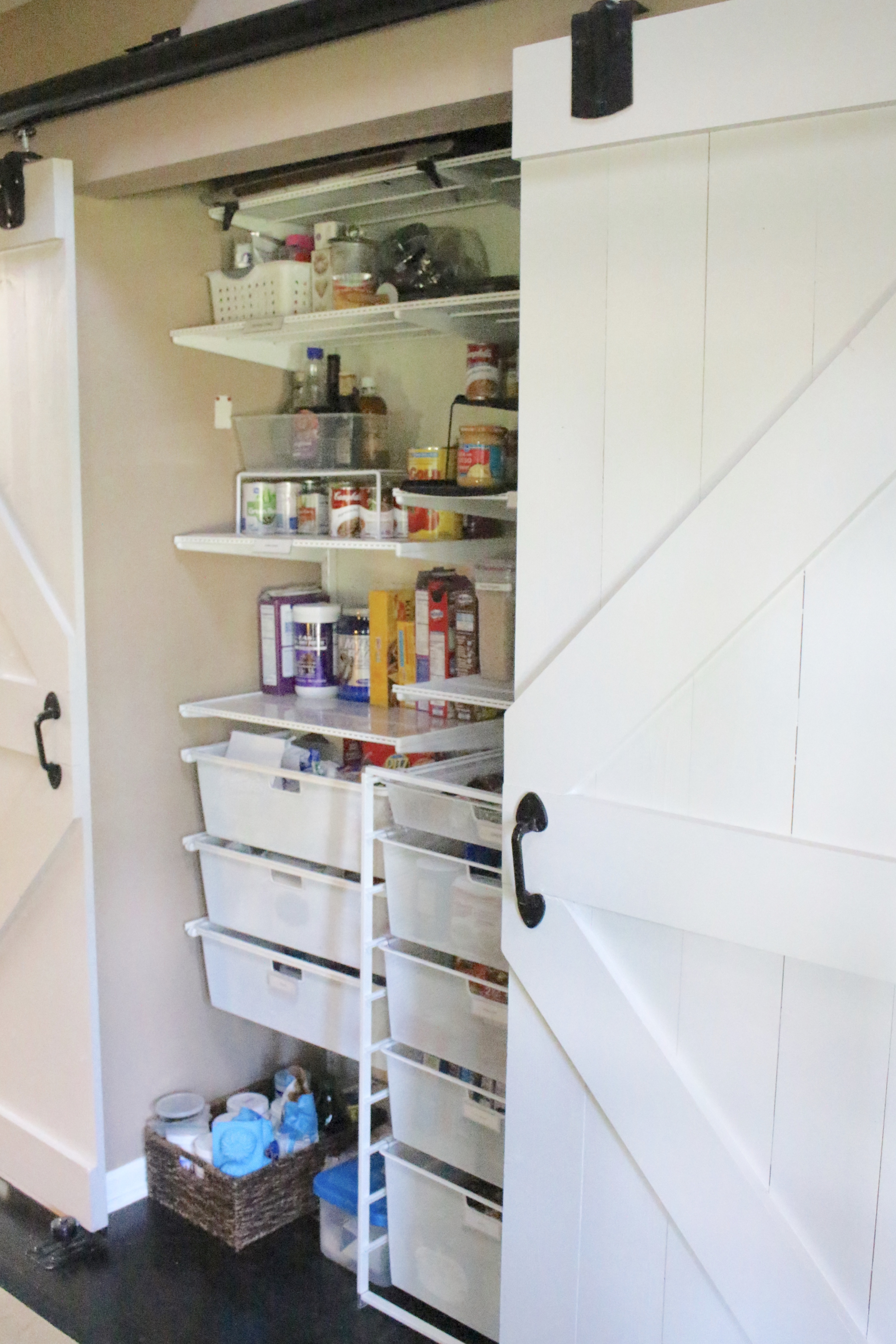 Barn Doors In Our Entryway White Cottage Home Living