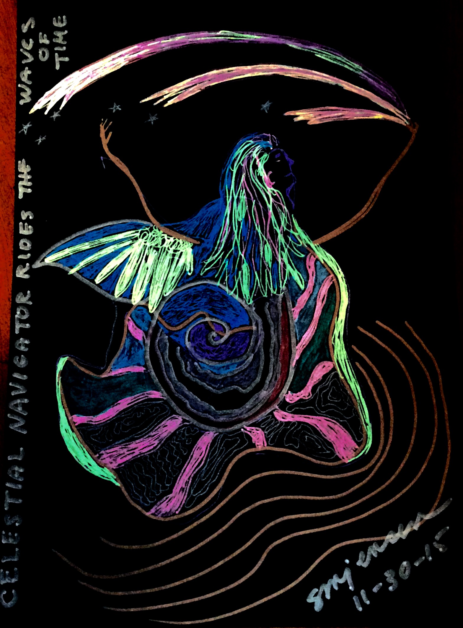 Scribble Vision How to Do a Scribble Drawing | Mysterious Night Vision Field Journal