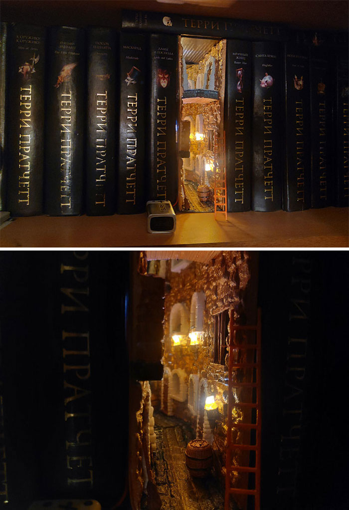 The different materials in which bookshelves are available include: 9 Book-Nook Creations That Every Book Lover Will