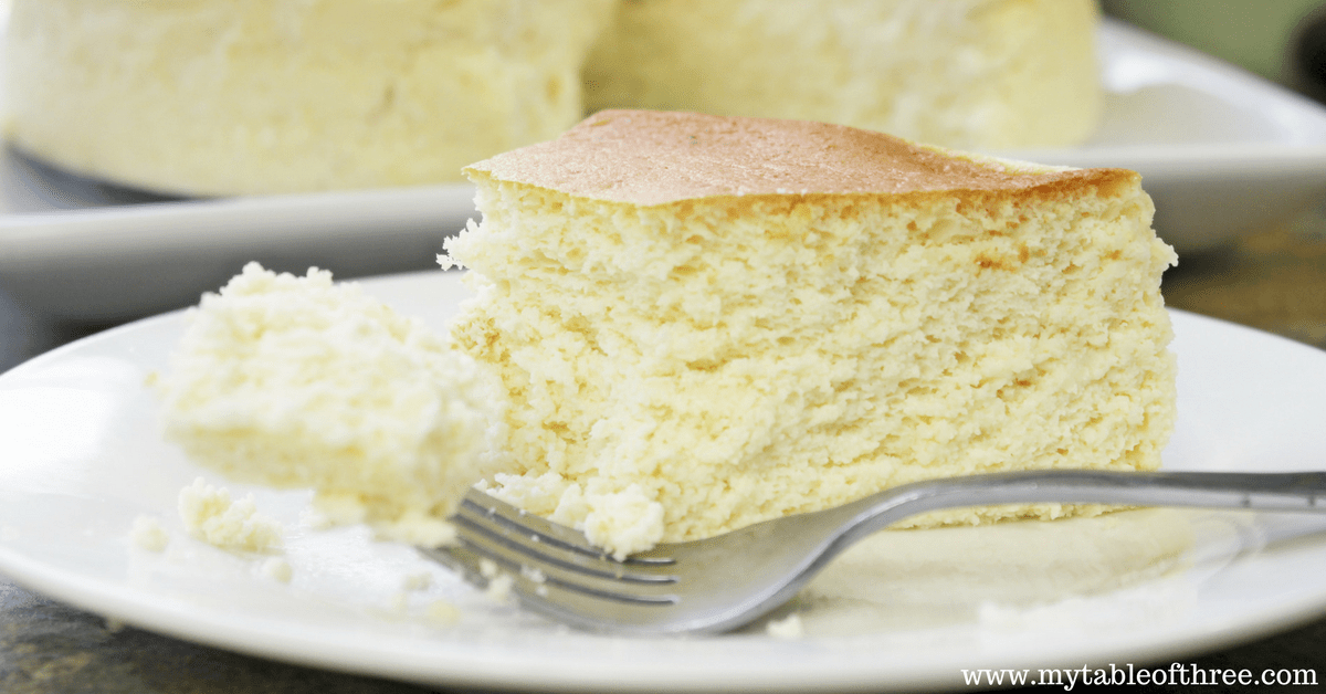 Japanese Cotton Cheesecake Low Carb, Sugar Free, THM S My Table of