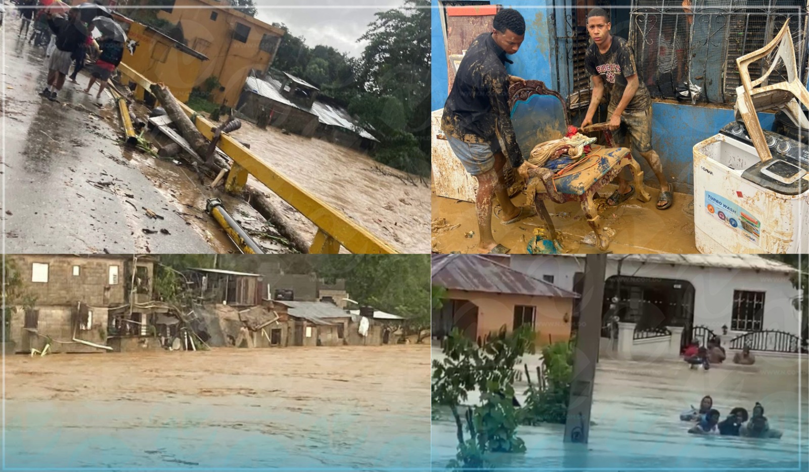 Lluvias provocan desbordamientos de ríos, inundaciones y aíslan comunidades en Espaillat