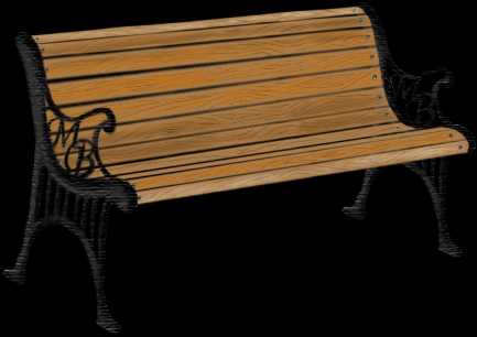 как нарисовать лавочку в парке
