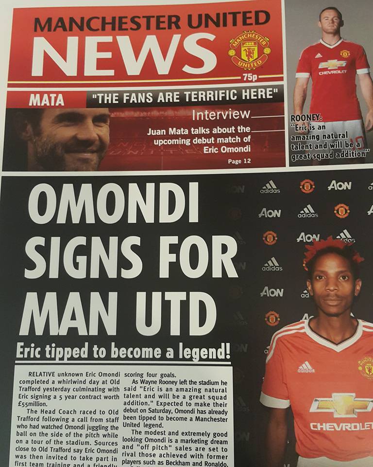 Oct 27, 2021 · it's funny how these memes start up, isn't it? Eric Omondi âSignsâ Â£55 Million Five Year Contract with Manchester United (PHOTOS)