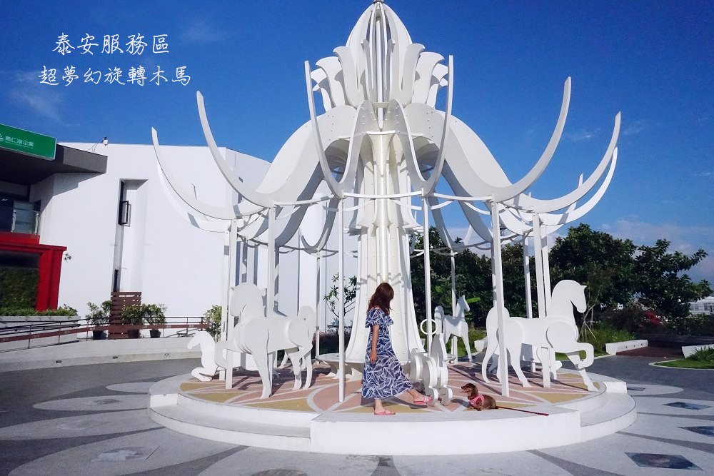 泰安服務區》超夢幻的雪白旋轉木馬(泰安休息站南下)