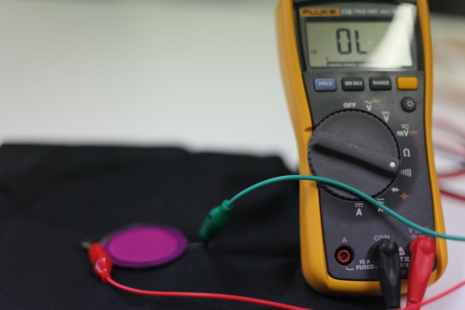 Testing with a multimeter