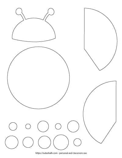 Great for baby shower centerpieces, diaper cake centerpiece and . 9 Free Printable Ladybug Templates Cute For Coloring Crafts The Artisan Life