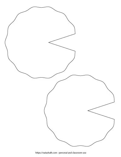 Young kids will enjoy this frog counting activity. Free Printable Lily Pad Templates For Crafts Frog Life Cycle Study The Artisan Life