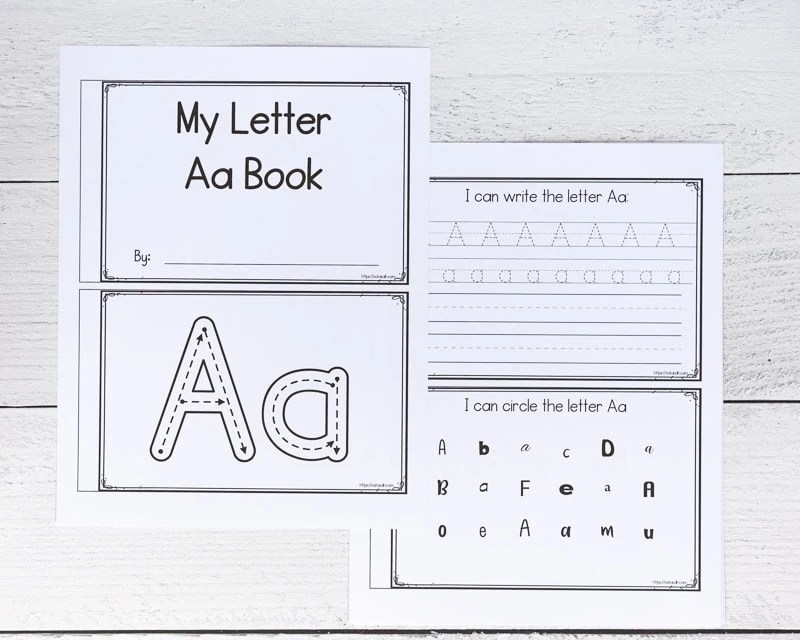 Alex diaz dos / the spruce there are many ways to create titles for your scrapbook pages, crafts, or class. Free Printable Letter A Book Emergent Reader For Preschool Pre K And K The Artisan Life