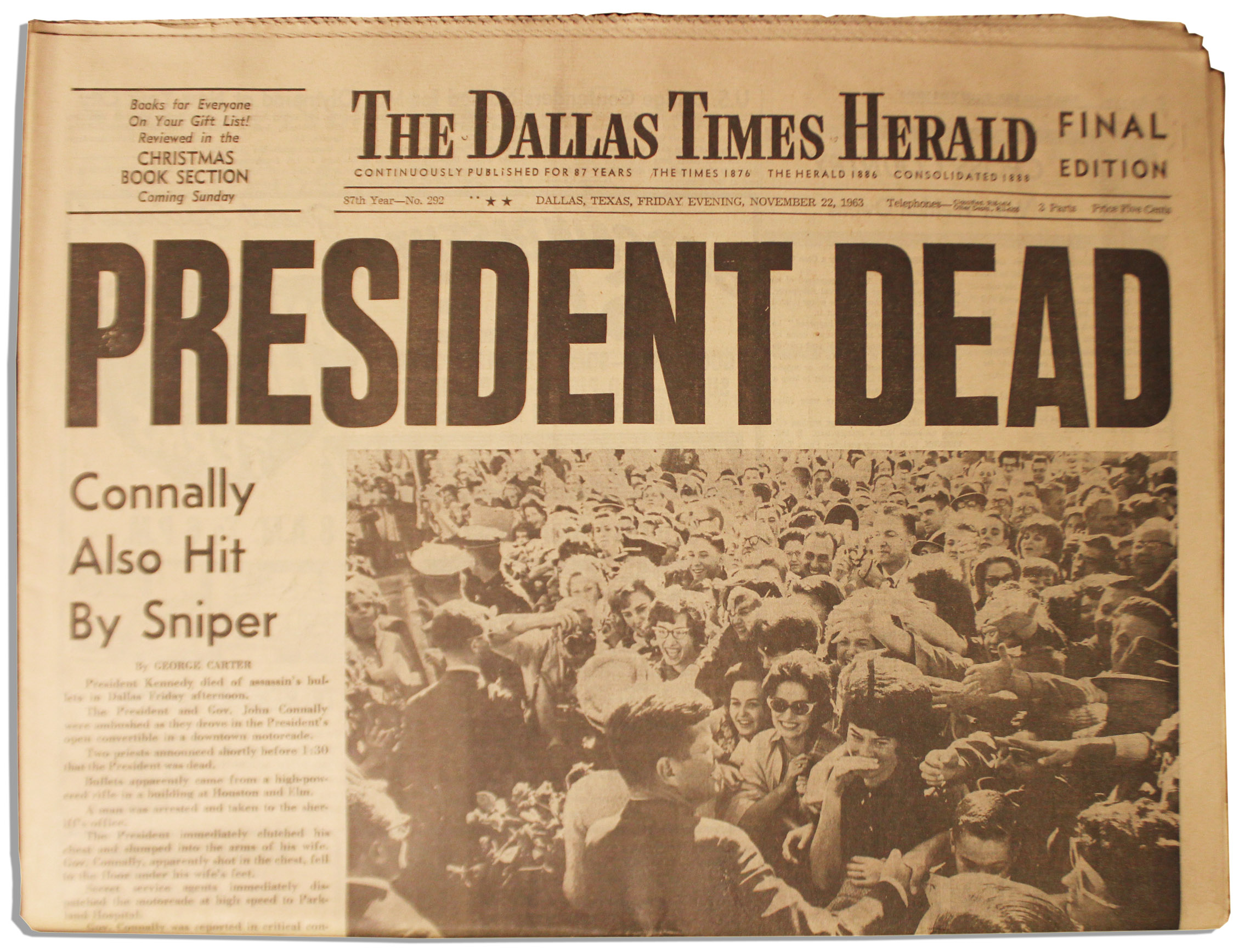 Find the best of on tv from hgtv don't forget about the pillows during your next cleaning spree. Lot Detail - Historic Copy of ''The Dallas Times Herald