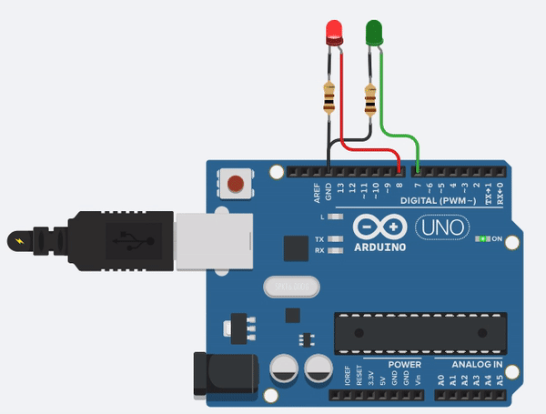 Belajar Membuat Lampu Flip Flop Dengan Arduino Simulator