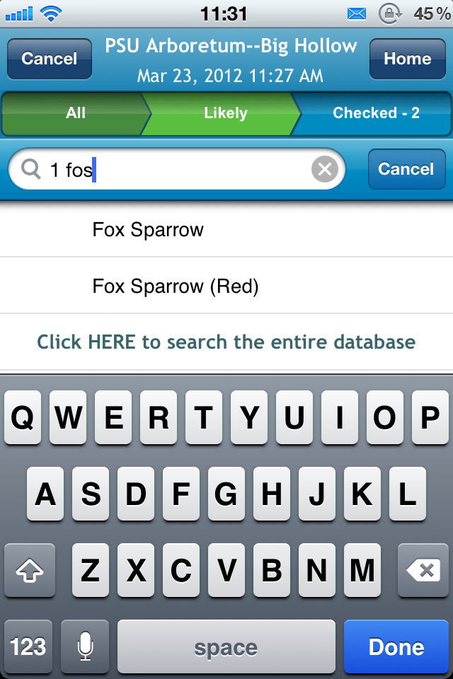 quick search by alpha code