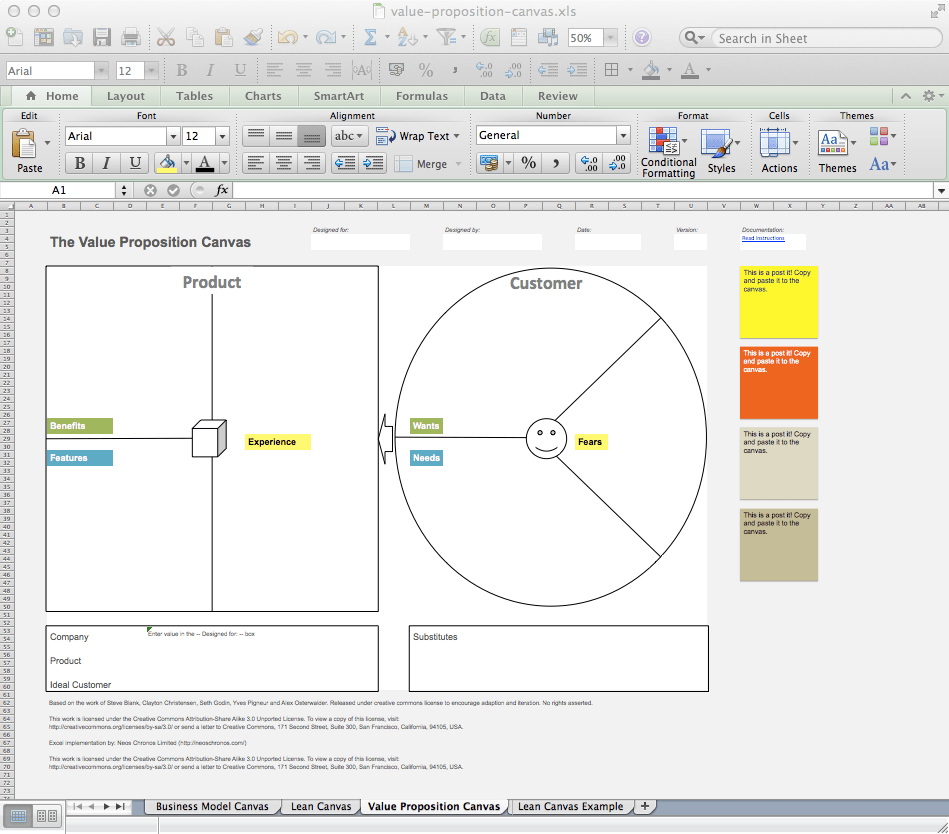 Downloads are subject to this site's term of use. Value Proposition Canvas Business Model Canvas And Lean Canvas Templates Neos Chonos