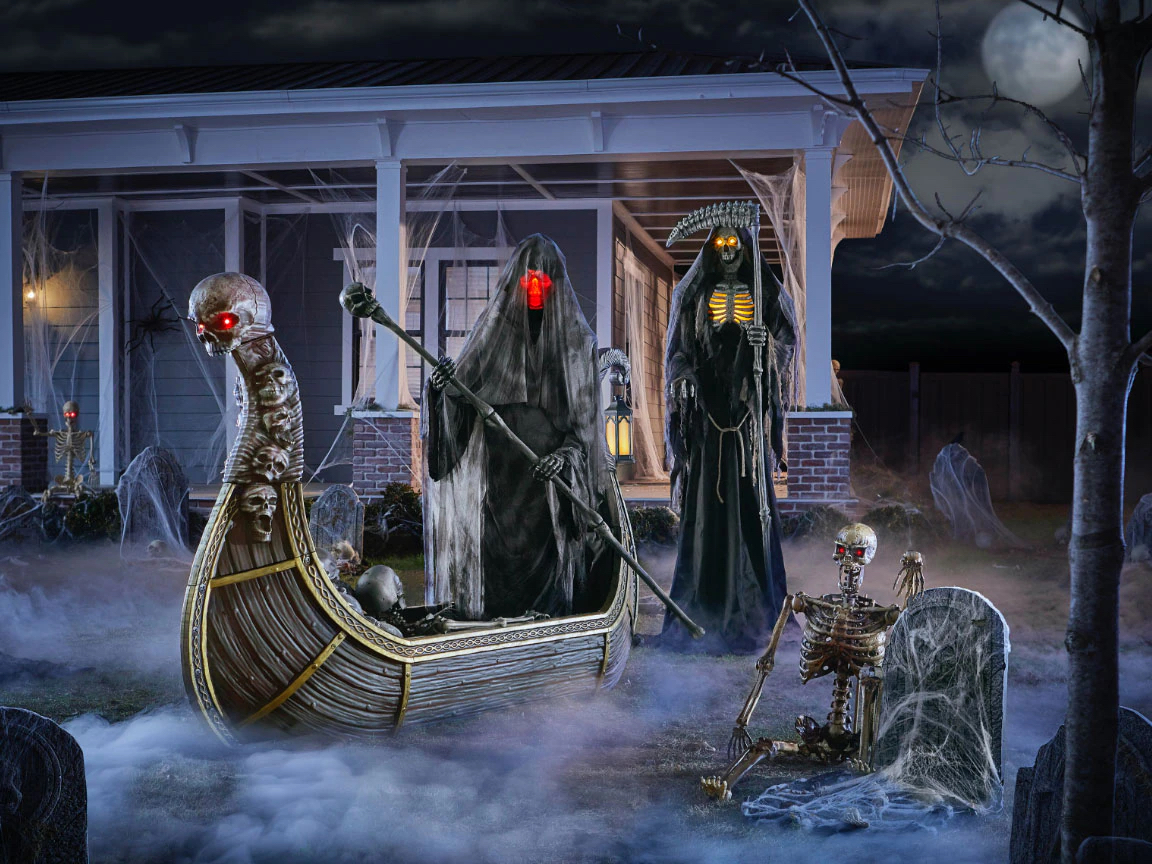Get free shipping on qualified halloween animatronics products or buy online pick up in store today in the. 8 Ft Charon Will Ferry You Across River Styx This Halloween