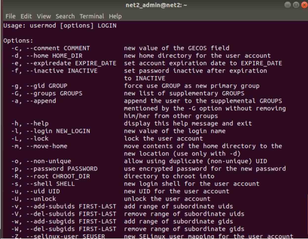 usermod' command usage in Ubuntu/Debian : a beginner’s guide