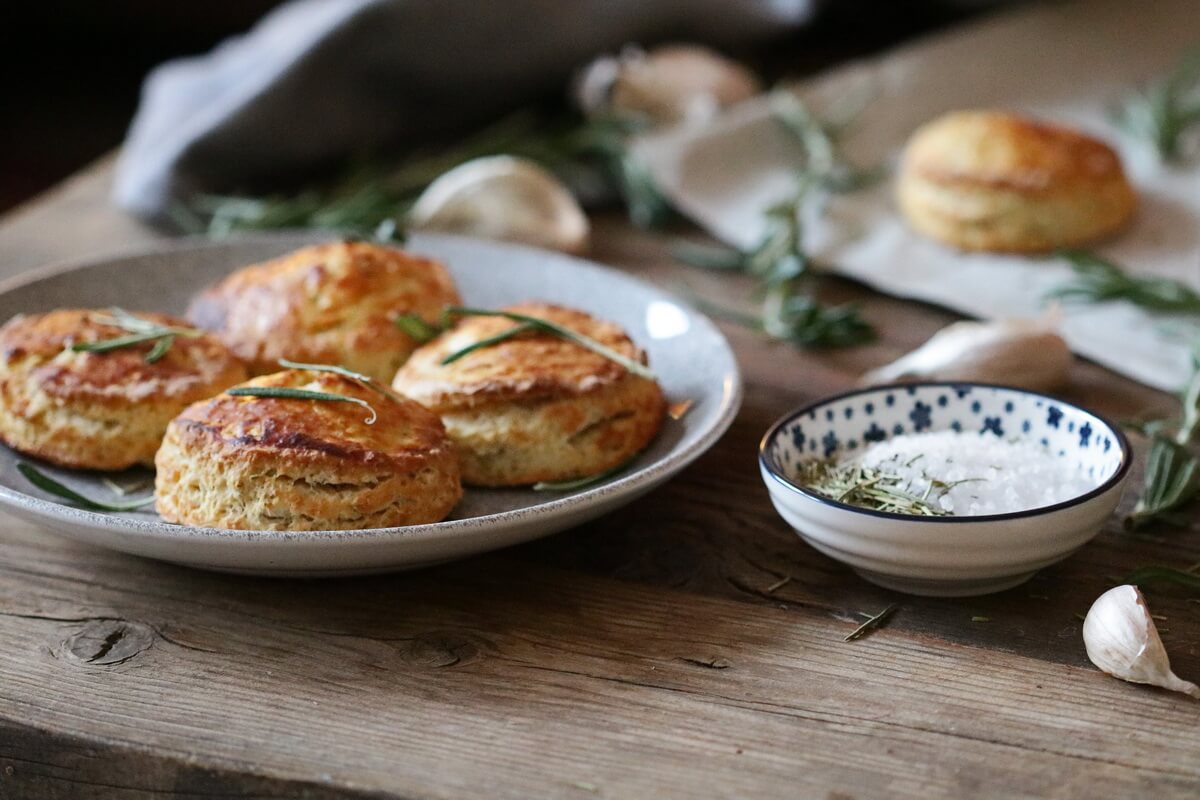 Rosemary Garlic Biscuits Neta Cooks