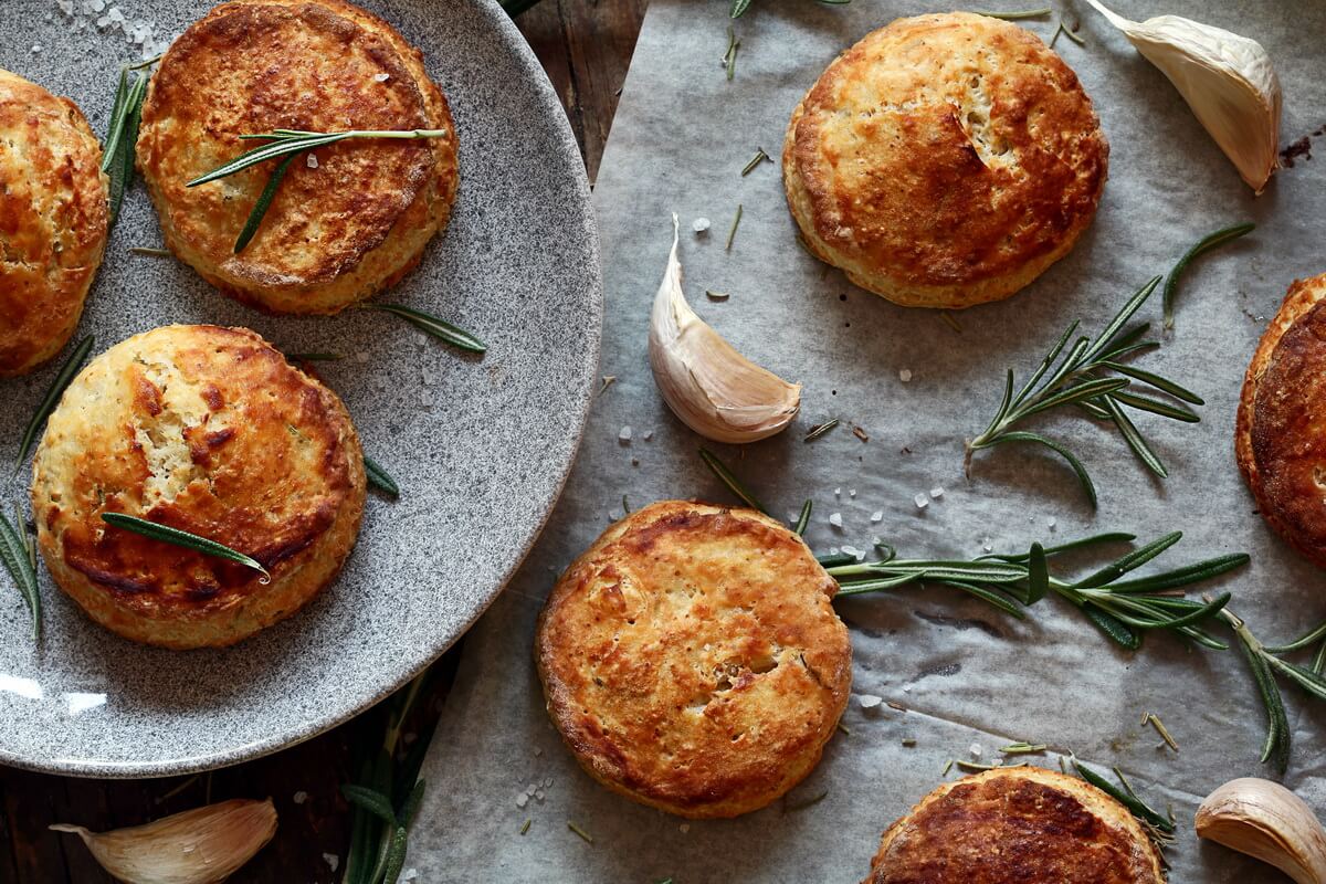 Rosemary Garlic Biscuits Neta Cooks
