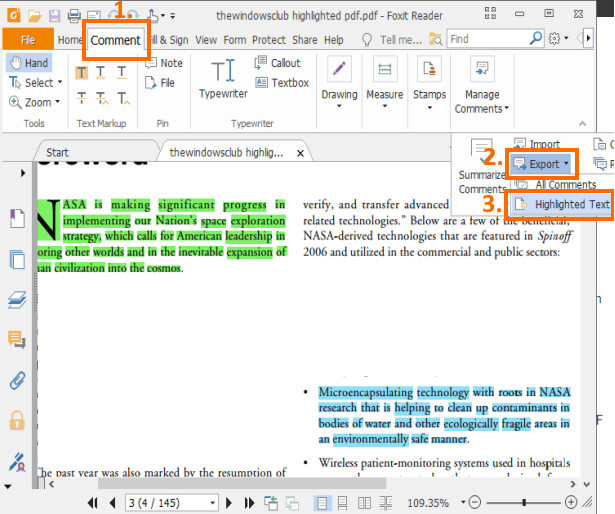 How to Extract Highlighted Text from PDF as Plain Text File