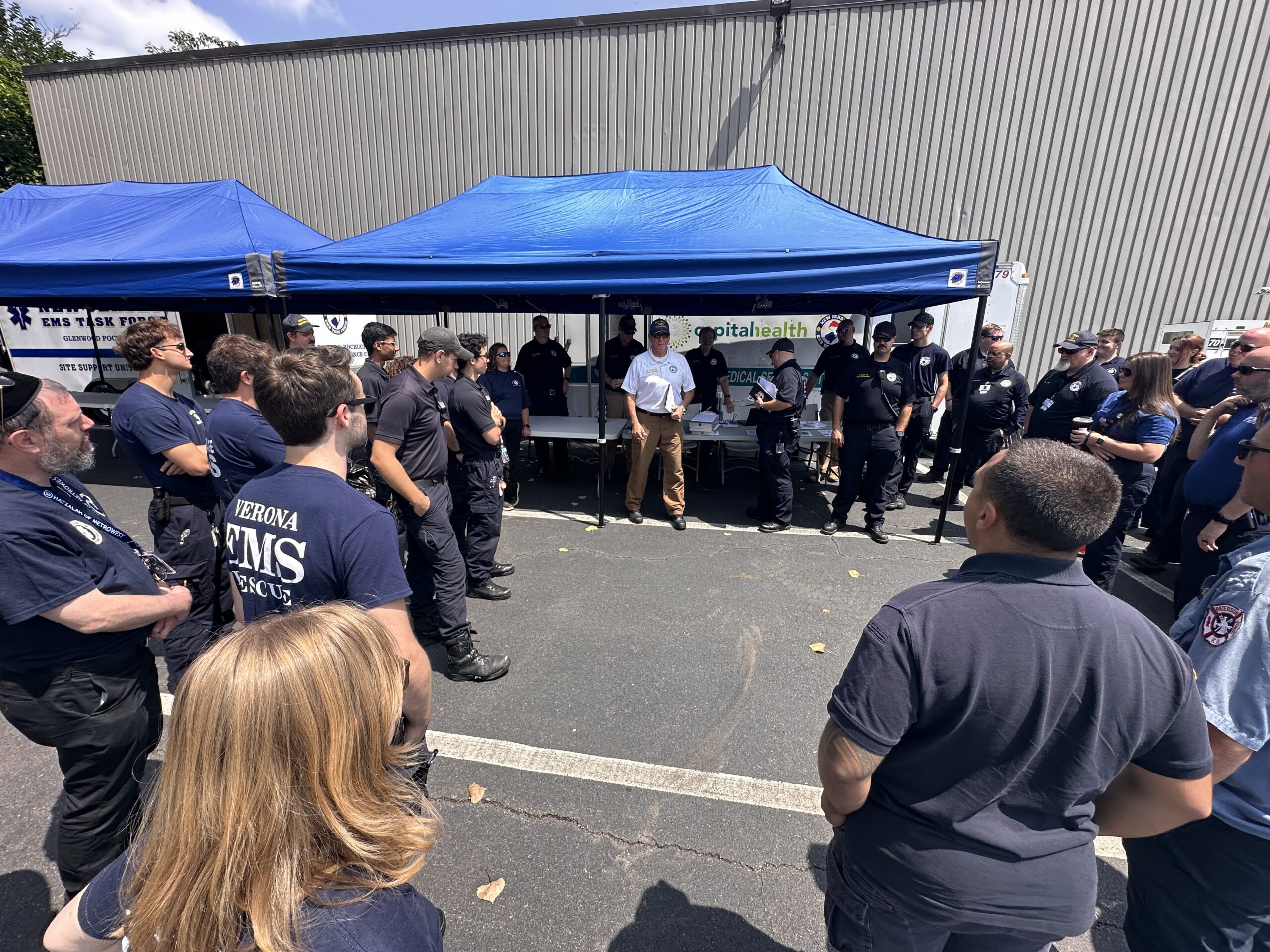 Members of New Jersey's EMS Task Force attend a briefing before the final FIFA World Cup game in the Meadowlands on July 19, 2026. (Photo: NJEMSTF)
