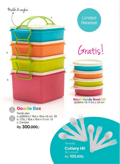 Produk kotak tempat bekal makanan tupperware terbaru februari 2020 gambar lengkap beserta daftar harga promo diskon murah yang ada tasnya. Brosur Dan Promo Tupperware Update Setiap Bulan Di Tahun 2017 Ralali Com