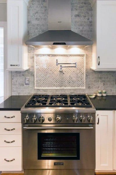 Watch kitchen backsplash beauties from hgtv backsplash basics 03:29 backsplash basics 03:29 here are tips on choosing and adding a backsplash to your kitchen. Top 60 Best Kitchen Stone Backsplash Ideas - Interior Designs