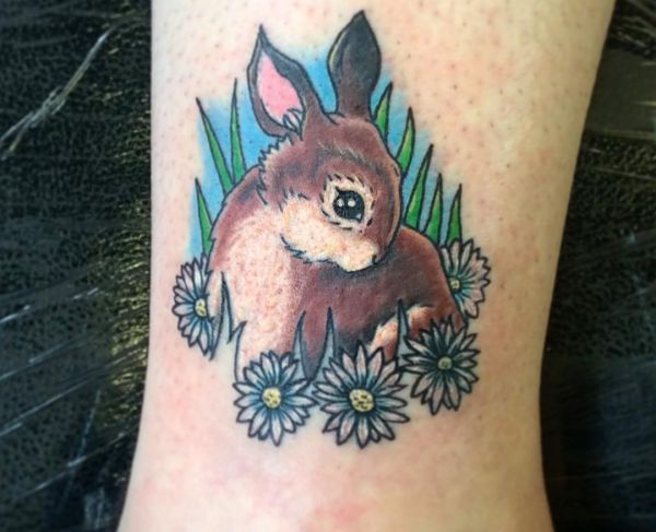 20 Rabbit Tattoo Concepts: Photos And Meanings - Nexttattoos 487_x_600_jpg