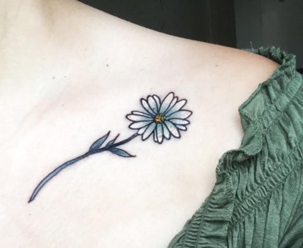 33 Stunning Daisy Tattoos And Their Meanings - Nexttattoos 491_x_600_jpg