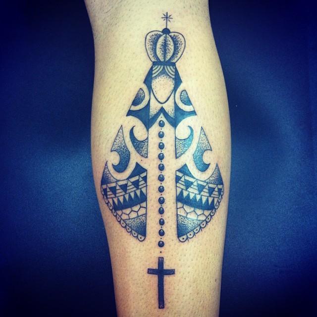 60 Tattoos Of Our Woman Aparecida For Individuals Who Have Religion And Hope - Nexttattoos 640_x_640_jpg