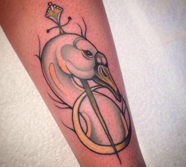 18 Stunning Swan Tattoos And Their That Means - Nexttattoos 538_x_600_jpg